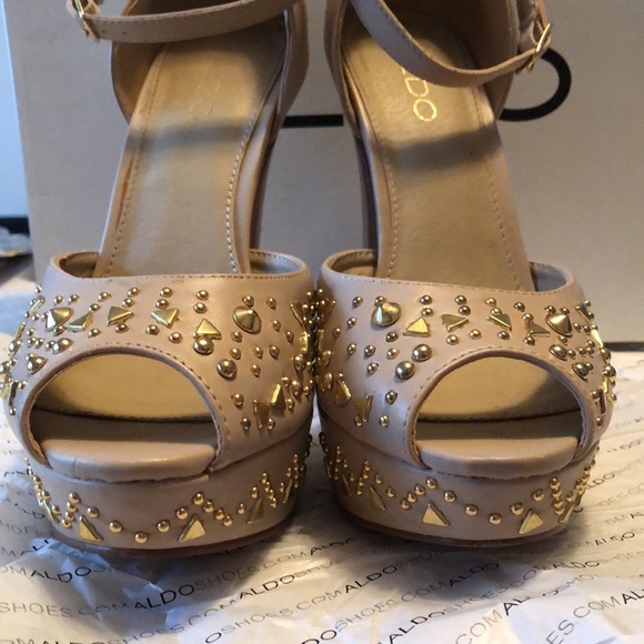 ALDO Tivian studded platform heels size 8.5 - Picture 5 of 11